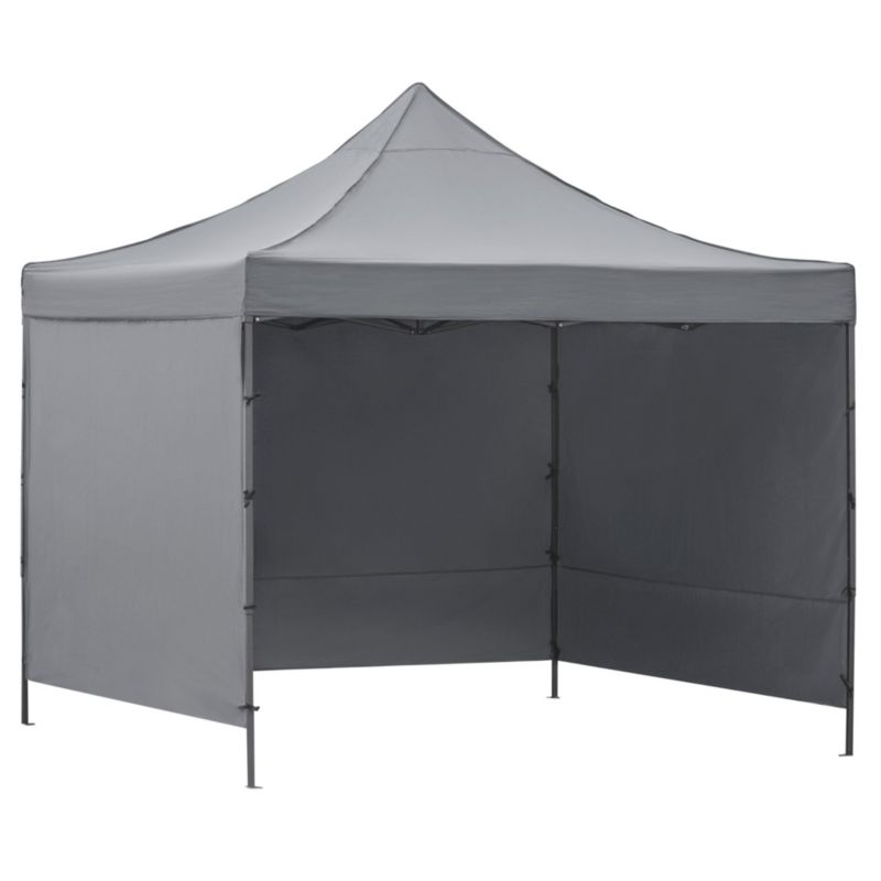 Pawilon ogrodowy Springos 3x3 m z pokrowcem szary 1 szt.