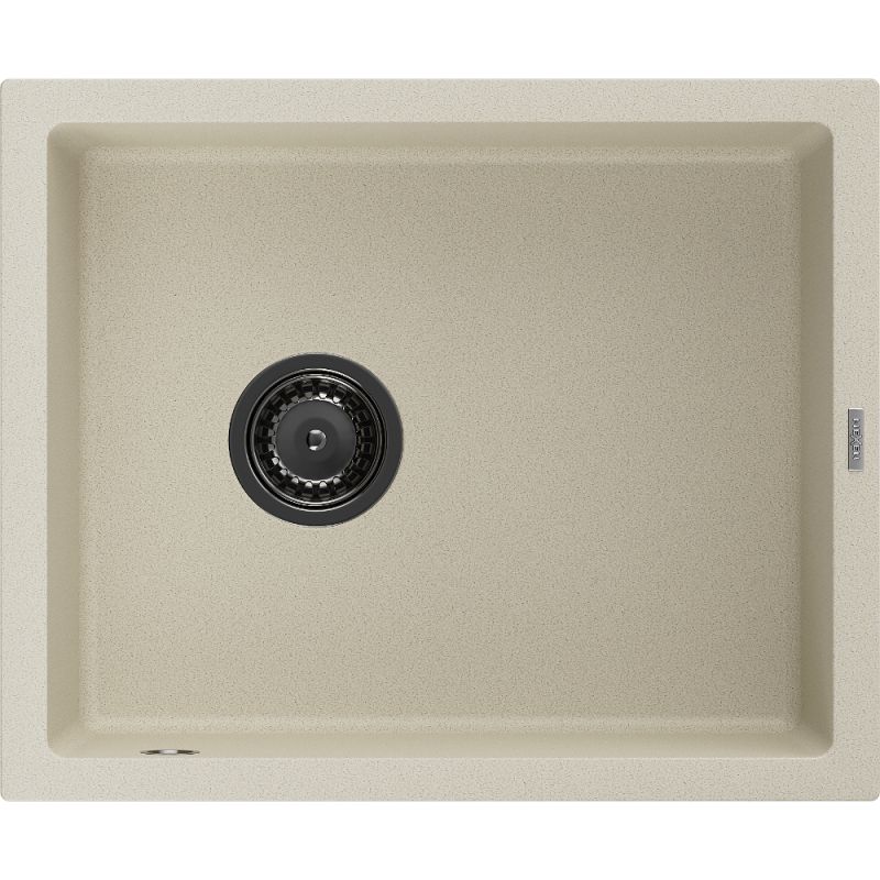 Zlewozmywak granitowy Mexen Pedro 1-komorowy biały 560x460 mm - 6508561000-20 1 szt.