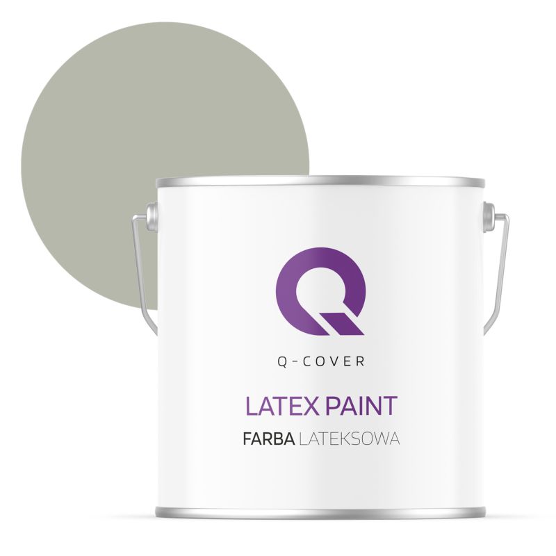 Farba Lateksowa Do Ścian i Sufitów Q-Cover Khaki H1747 Głęboki Mat 5L