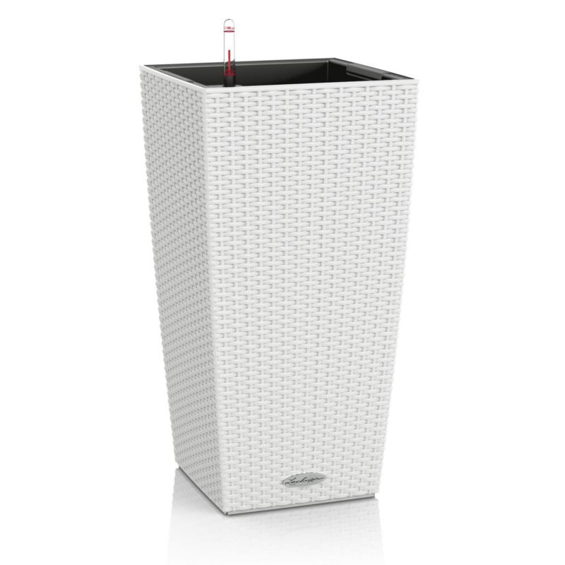 Doniczka Lechuza Do Domu Ogrodu CUBICO 30 Cottage Biała 1 szt