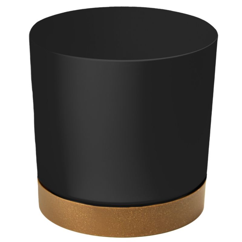 Doniczka Ogrodowa EDANTI Z Podstawką Plastikowa Antracyt 39 cm 1 szt.