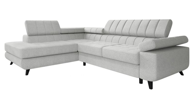 Narożnik z funkcją spania MIRJAN 24 Nord Premium lewy jasnoszary 1 szt.