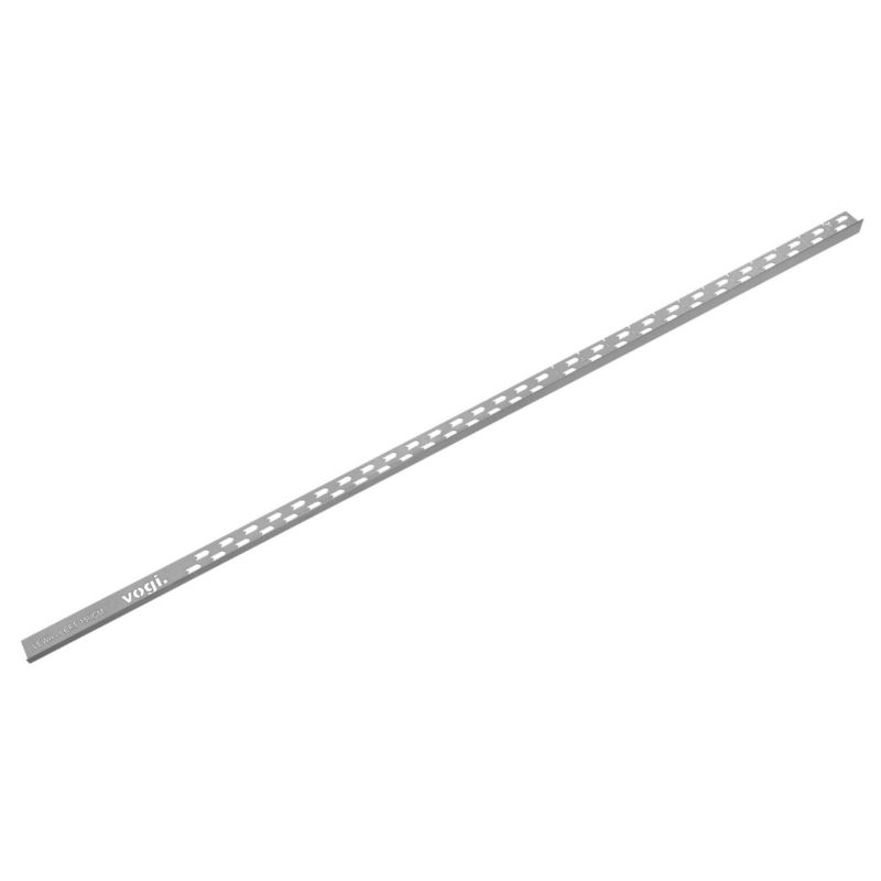 Listwa spadkowa do szyby prysznicowej Vogi lewa inox 150 cm stalowa 1 szt.