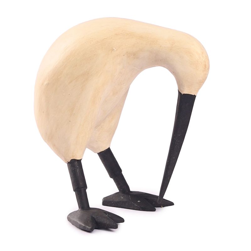 Figurka dekoracyjna ptak Kiwi, Solis Decor by Aleksandra Sobota, jasny 19 cm,1 szt.