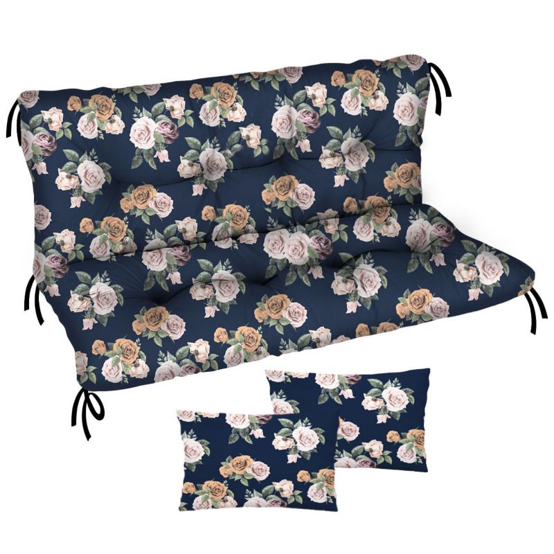 Poduszka materac na huśtawkę Comfort FEROCITY Róże 120x50x50 1 szt.