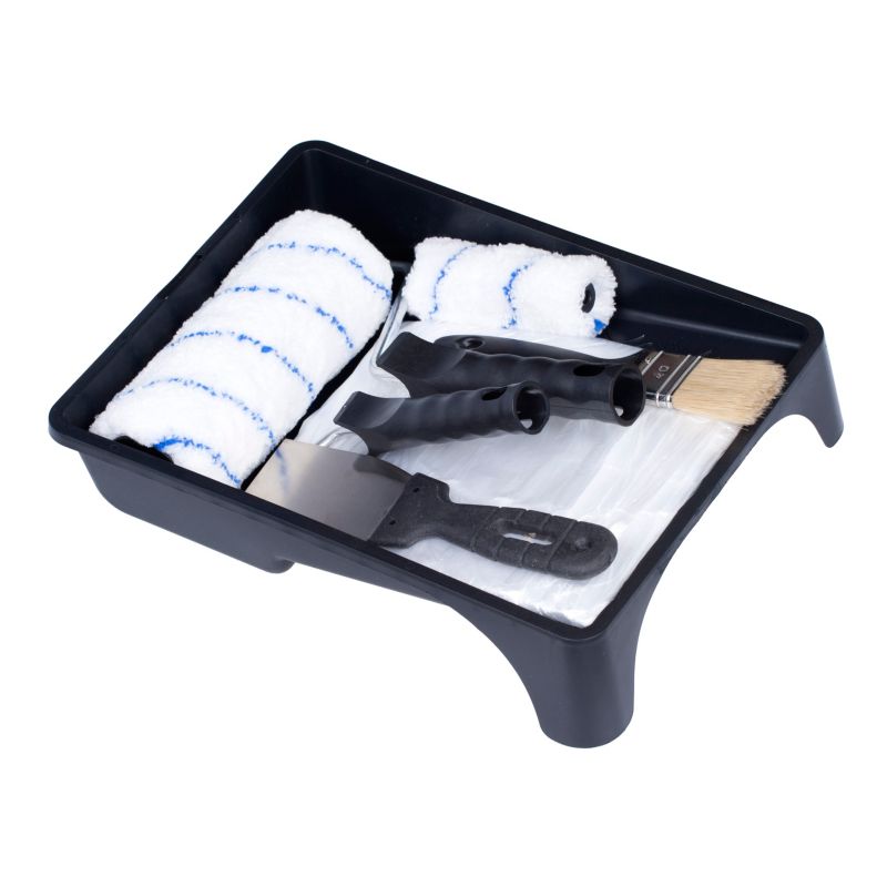 Zestaw malarski FAVORITE, MEDIUM nr 28, wałek Mikrofibra 18 cm, do farb ceramicznych, akrylowych, lateksowych, 8 elementów