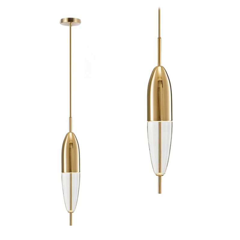 Lampa Sufitowa Wisząca Toolight App549-1Cp Złoty