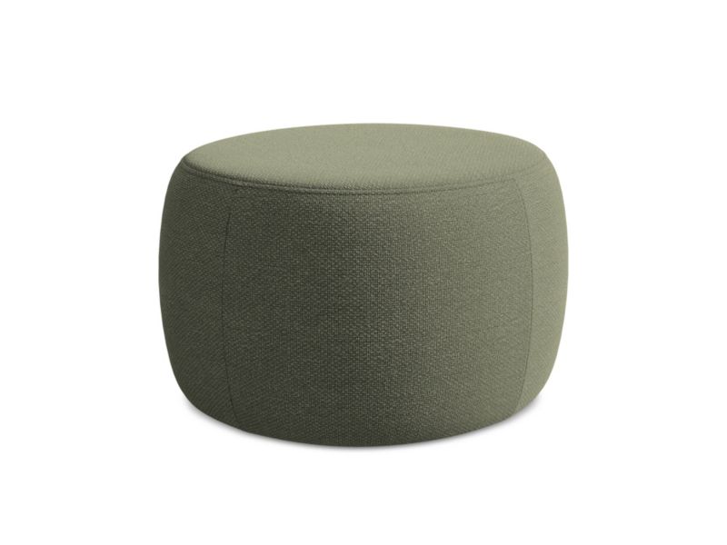 Pufa LaMiaSofa TIVOLI z tkaniny bouclé 76x67 cm oliwkowy 1 szt.