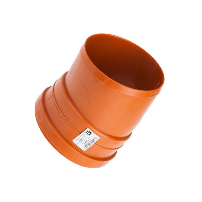 Kolano kanalizacyjne Pipelife 15° 160 mm pomarańczowe