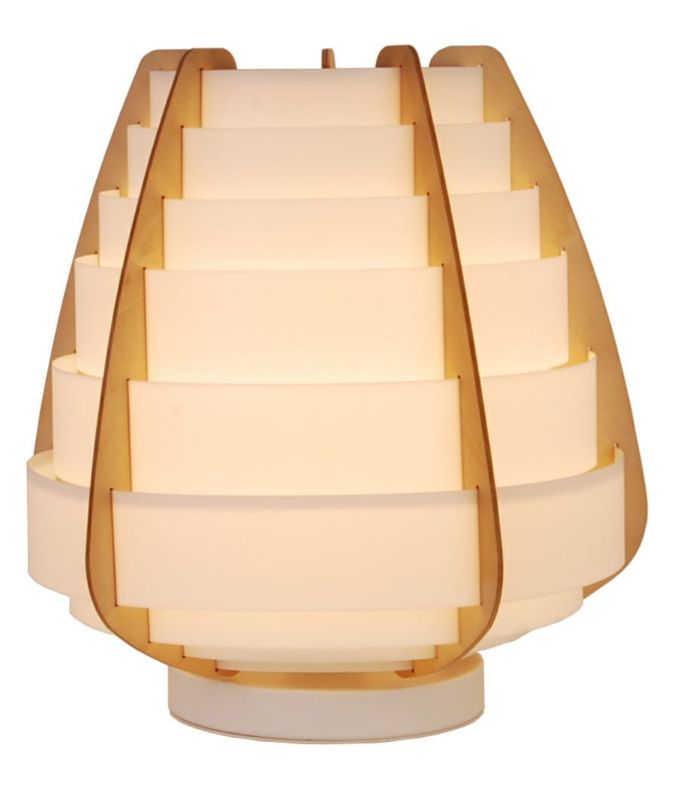 Lampka stołowa Candellux Nagoja żółto-biała 1 x E27 x 40W IP20 wym: 27 x 27 x 27 cm tworzywo sztuczne - 1 szt.