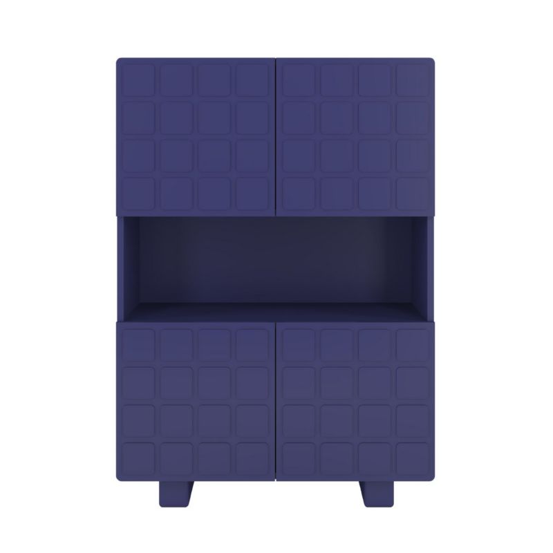 Komoda z frontami 3D Skandica CUBO high granatowy 85cm 1 szt.