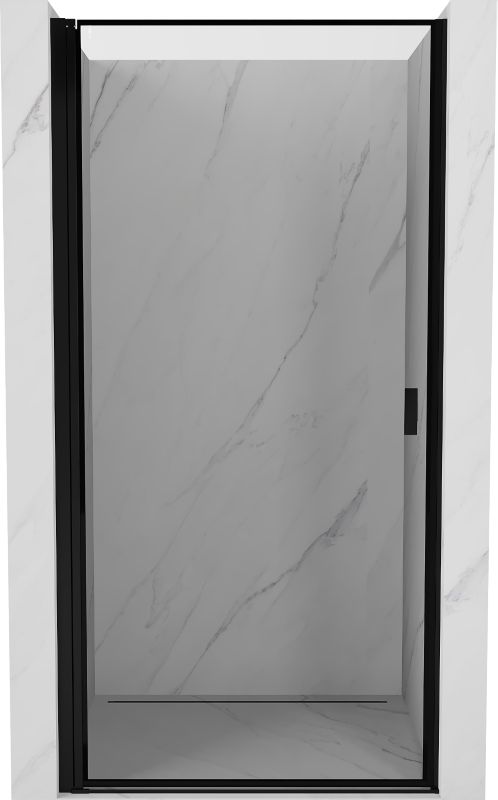 Drzwi prysznicowe uchylne Mexen Mist-B czarne 100 cm 1 szt