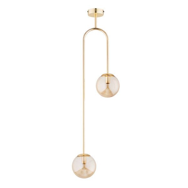 Lampa sufitowa Alfa Vector złota wym: 108 x 15 x 33 cm 2xE14 x 10W 1 szt.