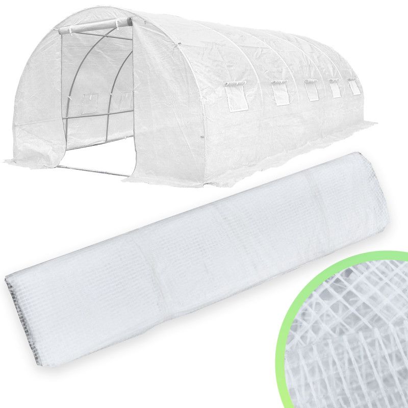 Pokrycie do Tunelu Ogrodowego 4iQ 3x8m Białe UV 1szt.