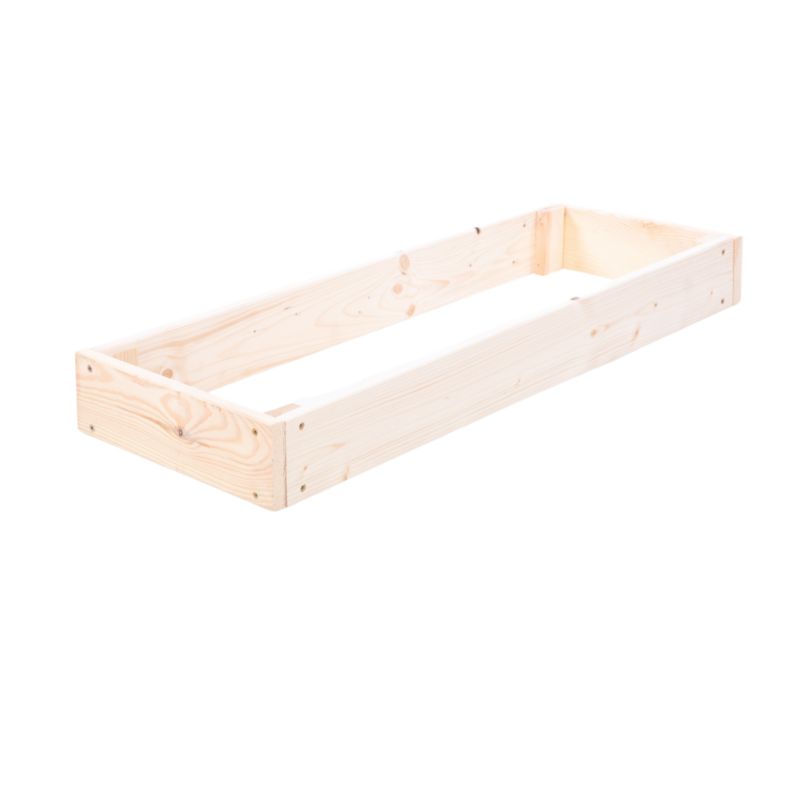 Skrzynia warzywna MODO24 regulowana donica 9x30x90 cm przezroczyste impregnowane drewno 1 szt