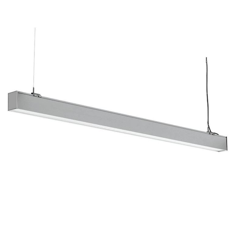 Lampa wisząca V-TAC 15888 srebrno-biała wym: 6,5 x 120 x 5 cm wbudowany LED 40W 1 szt.