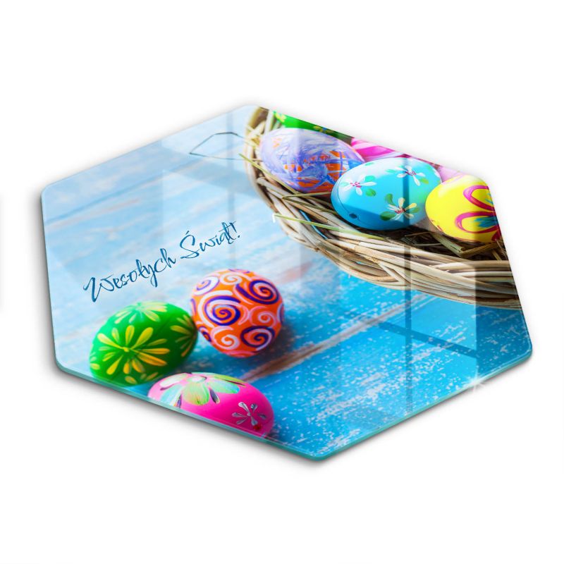 Szklana deska do krojenia Wallfluent h40 cm Wielkanoc Wesołych Świąt 1 szt.