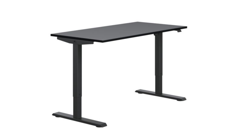 Biurko elektryczne KOBI FLEXI 120 cm regulowane podnoszone, komputerowe - Czarne 1 szt.