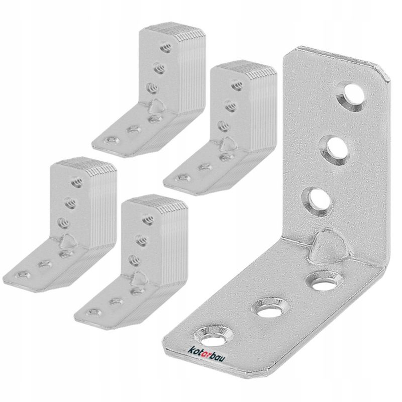 Kątownik ciesielski KOTARBAU łącznik meblowy 50x50x25 mm 50 szt.