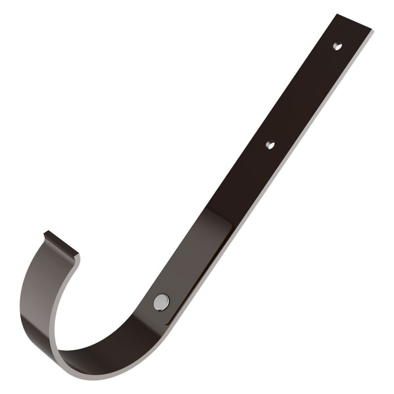 Hak rynnowy prosty Ocean 100 mm brązowy