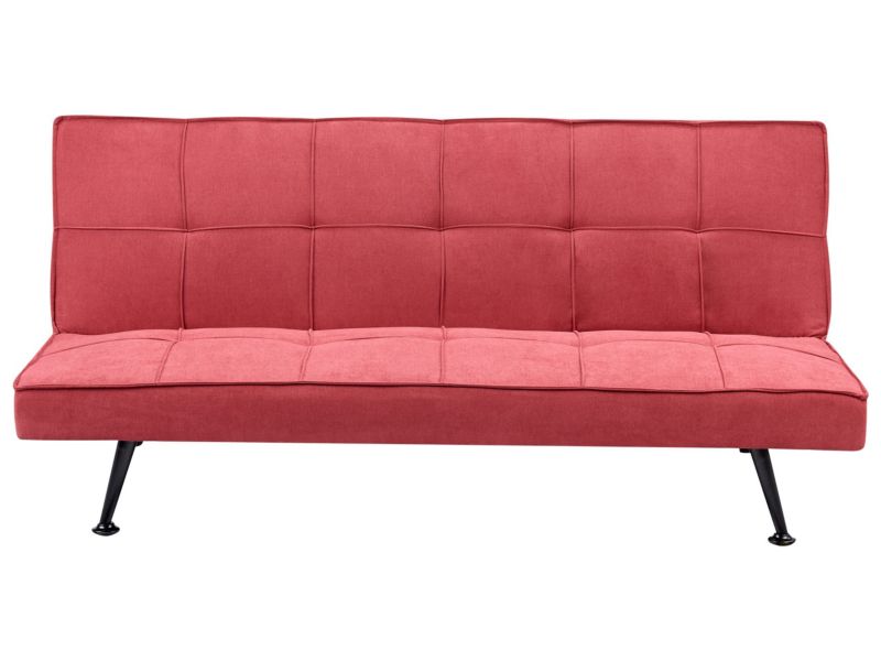 Sofa rozkładana Hasle Czerwony Tkanina 1 szt.