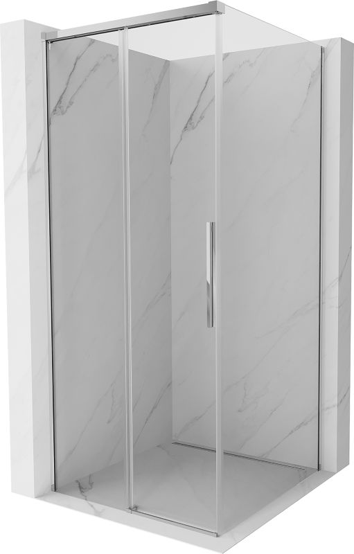 Kabina prysznicowa kwadratowa Mexen Rox transparent chrom 110x110 cm 1 szt.