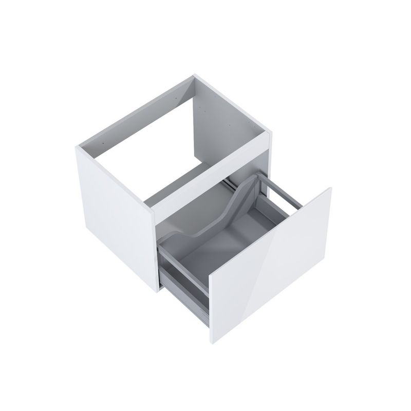 Szafka podumywalkowa Oltens Vernal biały połysk 60 cm, cichy domyk, wisząca 1 szt.