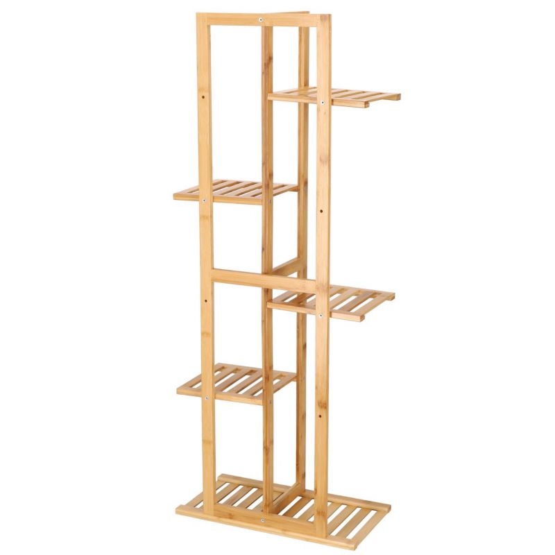 Kwietnik drewniany Springos 102 cm stojak na kwiaty z 6 półkami drewniany 1 szt.