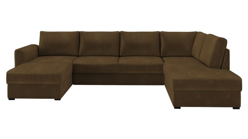 Narożnik z funkcją spania MIRJAN 24 Wilma prawy ciemny brąz 1 szt.