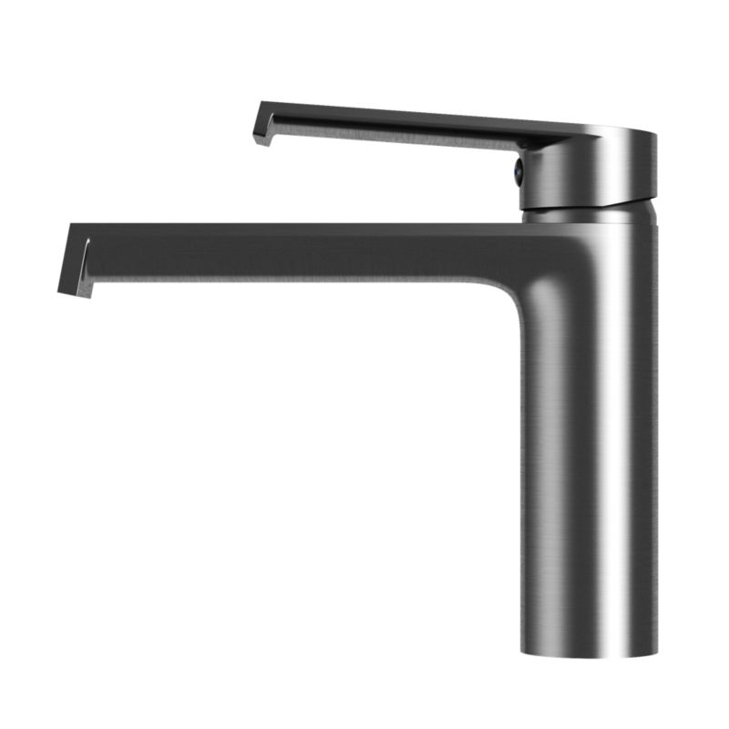 Bateria Umywalkowa Granitan Łazienkowa Kran Niski Jednokomorowy Gun Grey Bali 1 szt.