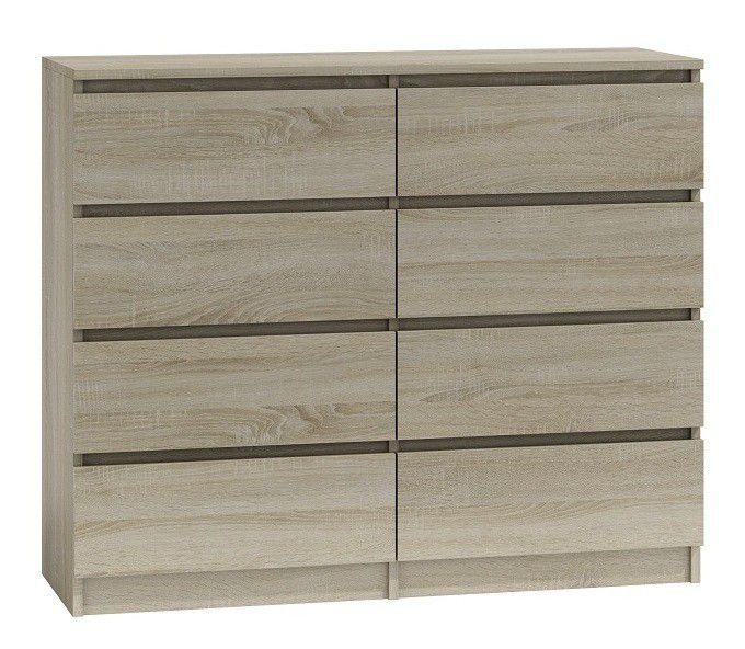 Komoda Topeshop M8 120 Malwa Dąb Sonoma 40x120x97 cm 1 szt.