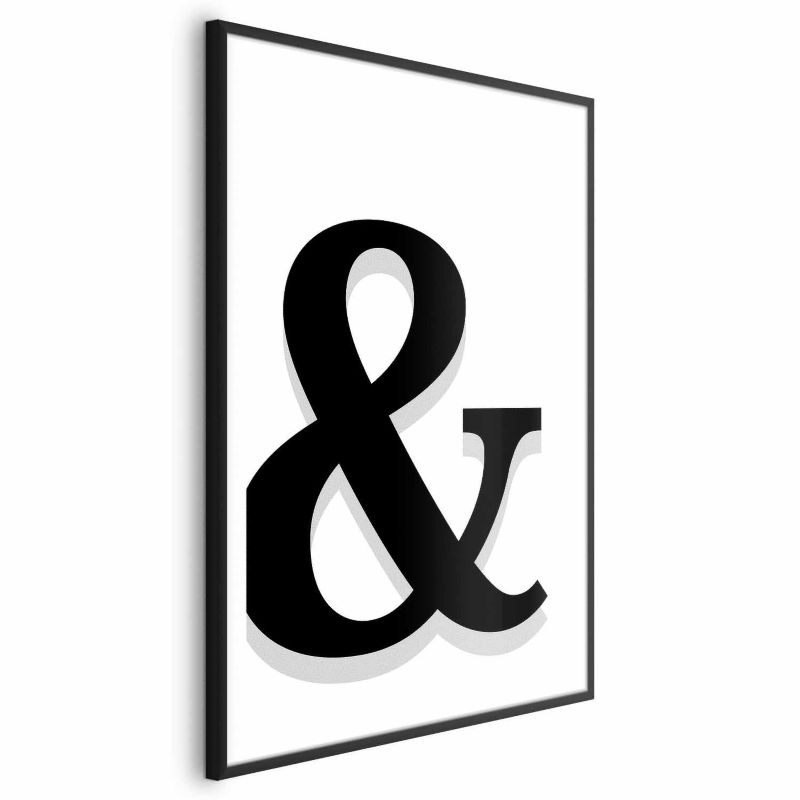 Plakat Artgeist Ozdobna litera 29,7x42 cm z ramą czarną 1 szt