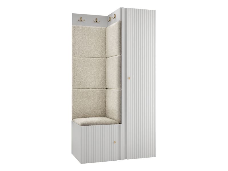 Zestaw MIRJAN 24 Orion Ryfel Slim XXV biały + beżowa bukla 1 kpl.