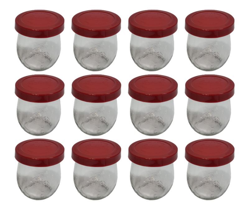 Słoiki MODO24 Weck 220 ml fi 60 tulip silikonowe wieka 12 kpl.
