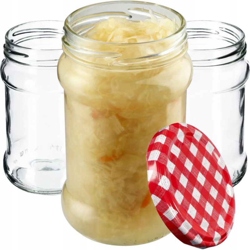 Słoiki KADAX 315ml Na Przetwory Dżem miód Z Zakrętką 10 szt.