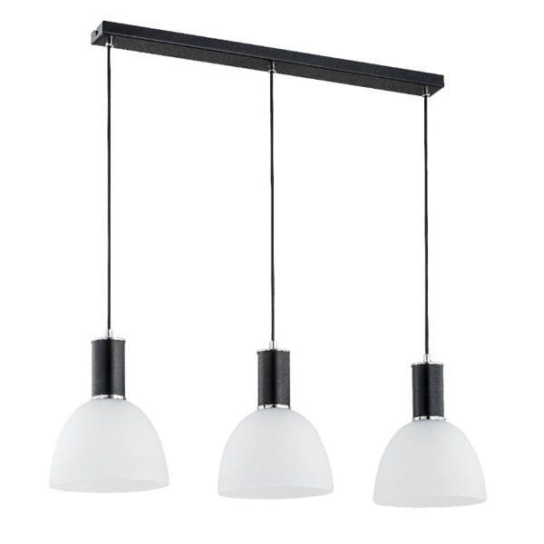Lampa wisząca Alfa Dana 1800 czarna-chromowana styl klasyczny 3xE27 x 15W 1 szt.