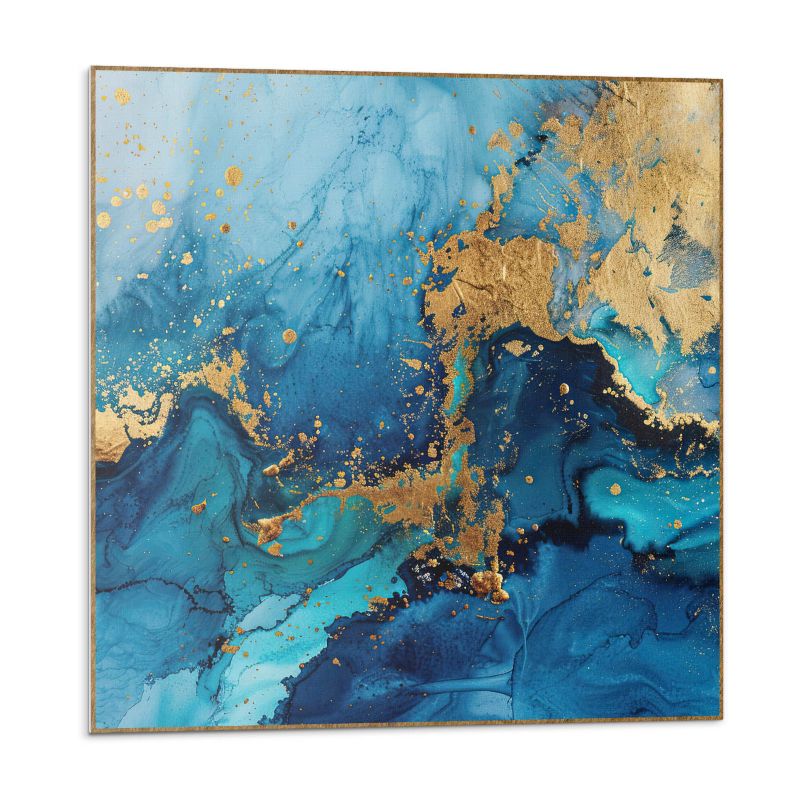 Kafelki samoprzylepne Wallfluent 30x30 cm Wodny wzór w stylu abstrakcyjnym 9 szt.