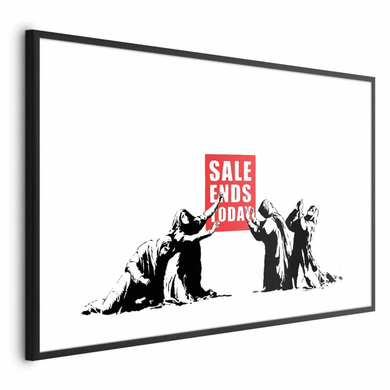 Plakat Artgeist Wyprzedaż 30x21 cm z ramą czarną z marginesem 1 szt