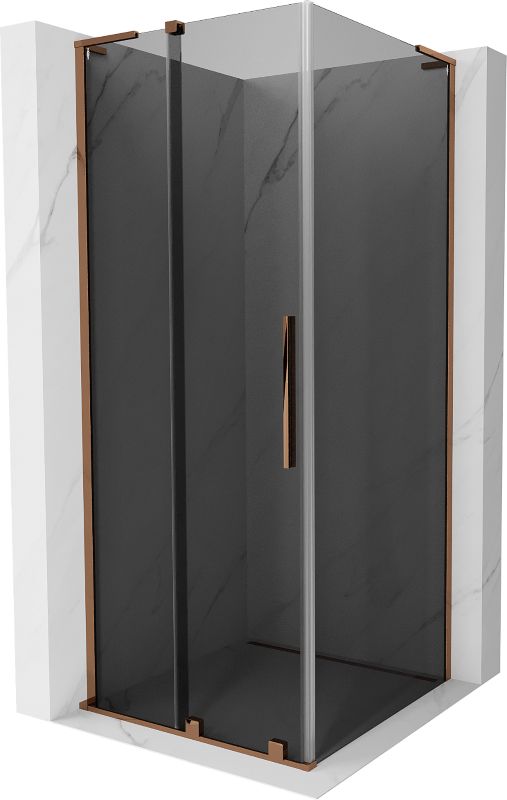 Kabina prysznicowa Mexen Velar L rozsuwana 120 x 120 cm grafit różowe złoto 1 szt.