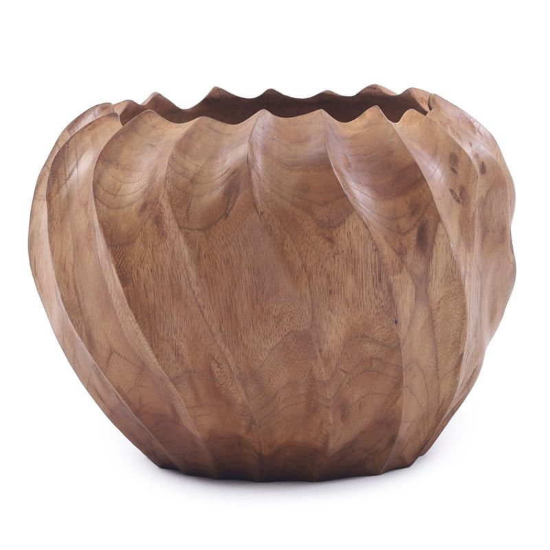 Donica, Solis Decor by Aleksandra Sobota, drewno tekowe 17,5 cm, 1 szt.