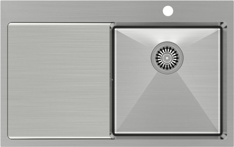 Zlewozmywak Quadron Russel stalowy 78x48 cm prawy z otworem na baterię 1 szt.