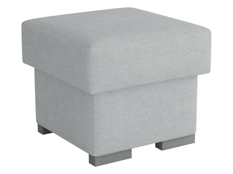 Pufa kwadratowa MIRJAN 24 Oslo jasnoszary welur 1 szt.