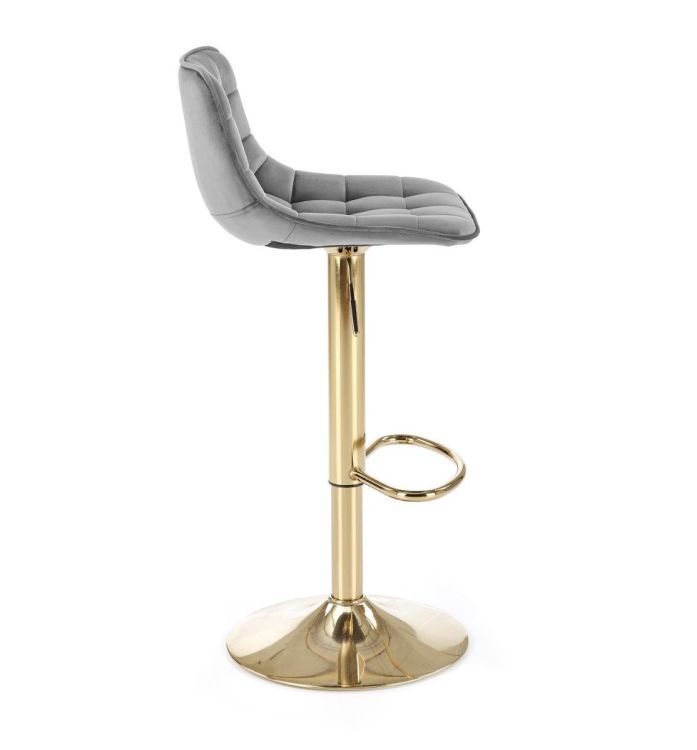 Hoker H-120 VELVET szary/złoty HALMAR 1 szt.