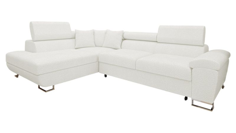 Narożnik z funkcją spania MIRJAN 24 Cotere Premium lewy kremowa bukla 1 szt.