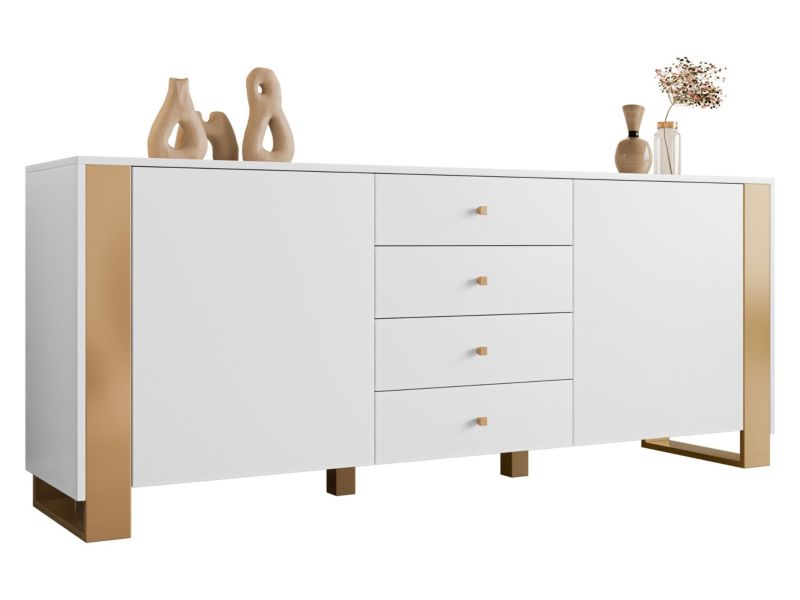 Komoda pokojowa MIRJAN 24 Loutio 2D4SZ biały 1 szt.