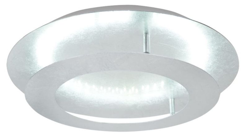 Plafon sufitowy nowoczesny Candellux Merle srebrny LED 18W 3000K 1200lm IP20 wym: 8 x 40 x 40 cm metal - 1 szt.