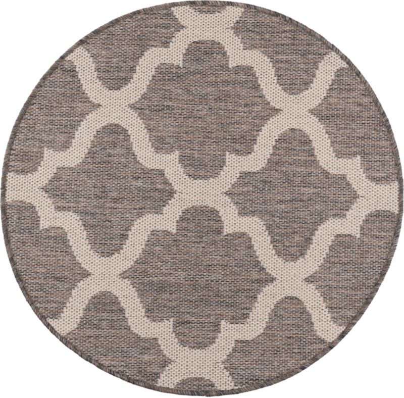 Dywan Multidecor Express In 80 cm koło marokański szaro-beżowy 1 szt.