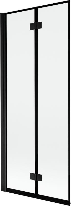 Parawan nawannowy Mexen Mist czarny 80 x 150 cm 2-skrzydłowy - 8A9-080-002-70-70-L 1 szt.