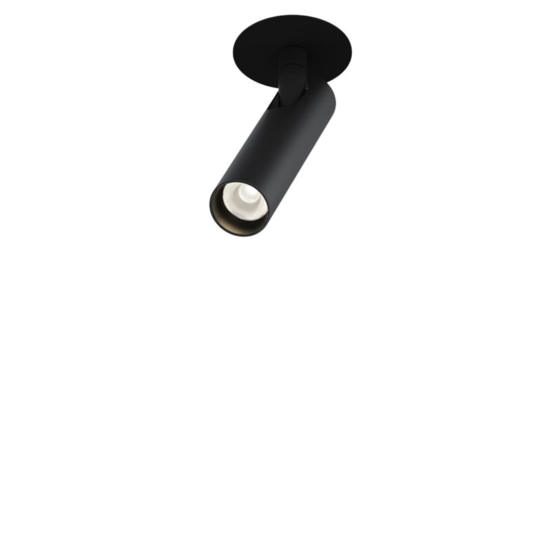 Oprawa sufitowa wpuszczana Maytoni Focus T czarna LED 6W 3000K 270lm ruchoma IP20 wym: 15,1 x 3 x 3 cm okrągła - 1 szt.