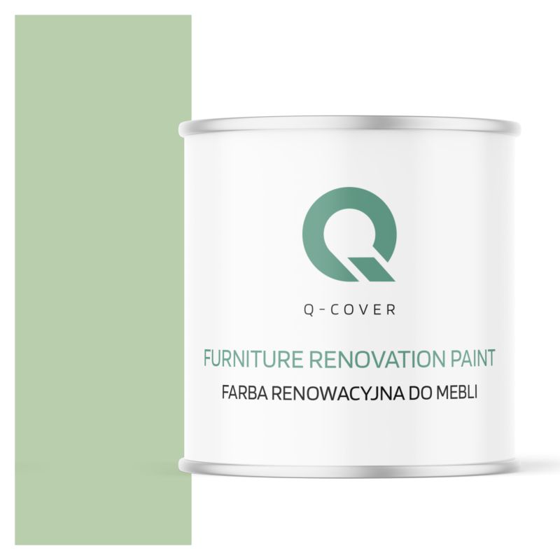 Farba Renowacyjna do Mebli Q-Cover Zielony pastelowy RAL6019 Satyna 2.5L